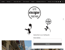 Tablet Screenshot of letsescapetogether.com